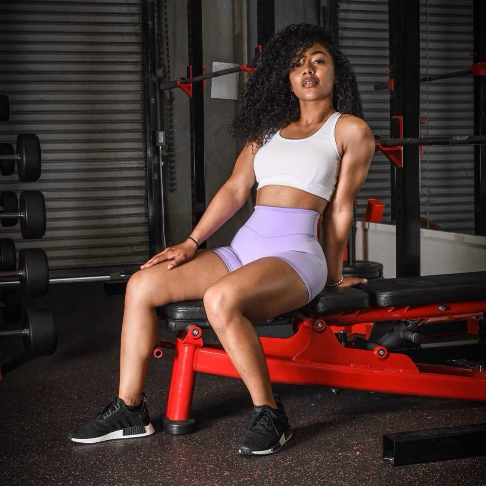 TIL YOU COLLAPSE Effortless Heart Booty Shorts